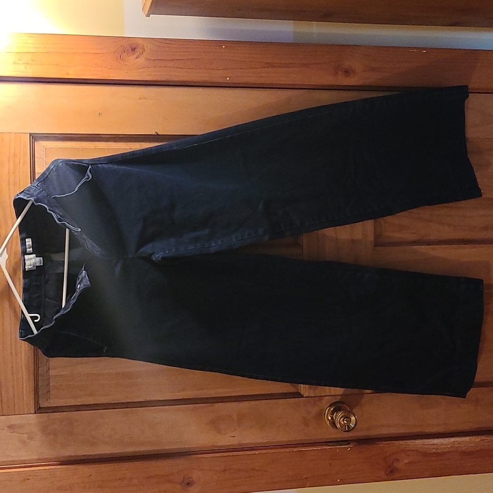 Wide leg blue jeans size 4